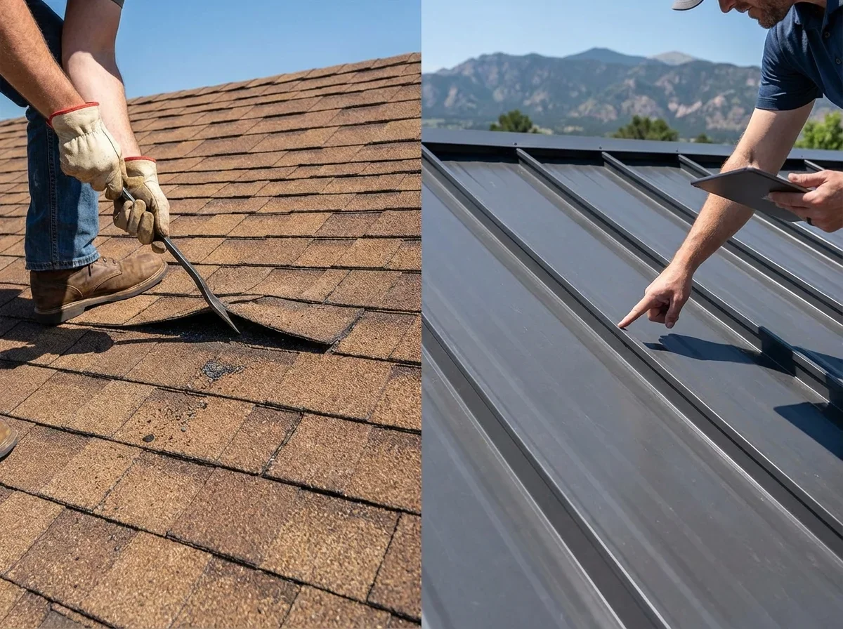 Maintenance Requirements and Long-Term Repairs — shingles vs metal roof colorado