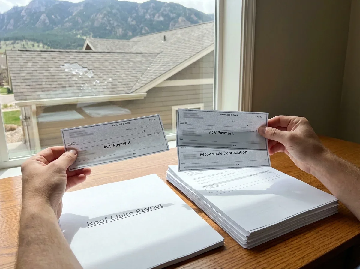 Understanding Actual Cash Value vs. Replacement Cost Payouts — roof insurance claim colorado