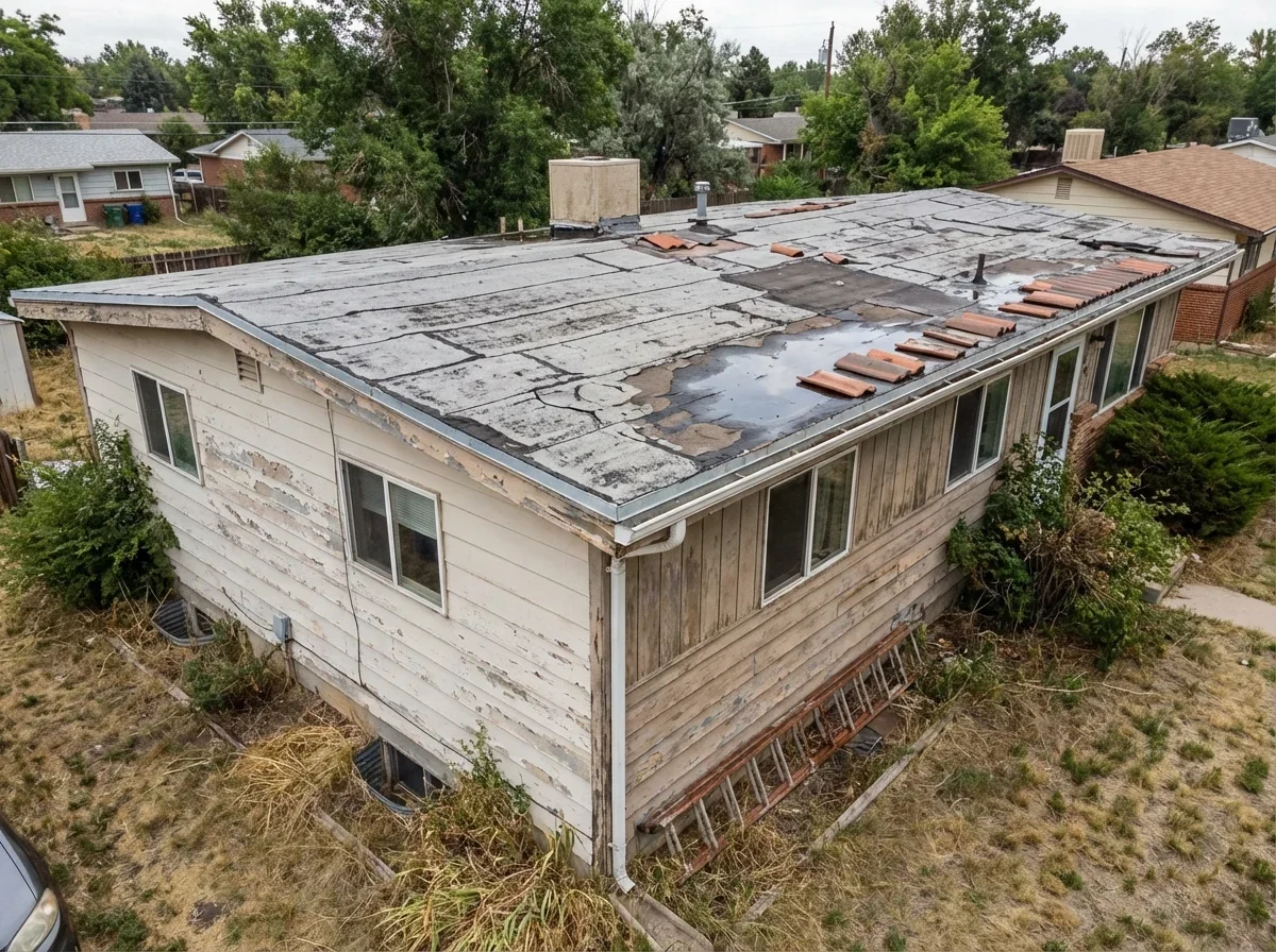 Don't let a leaky flat roof damage your property call us