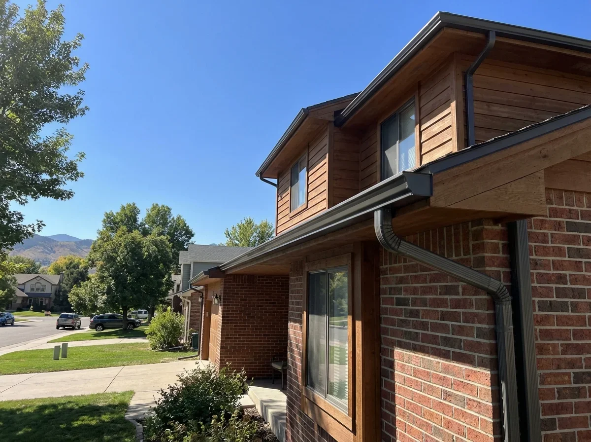 Seamless gutter repair completed, protecting your home from water damage now