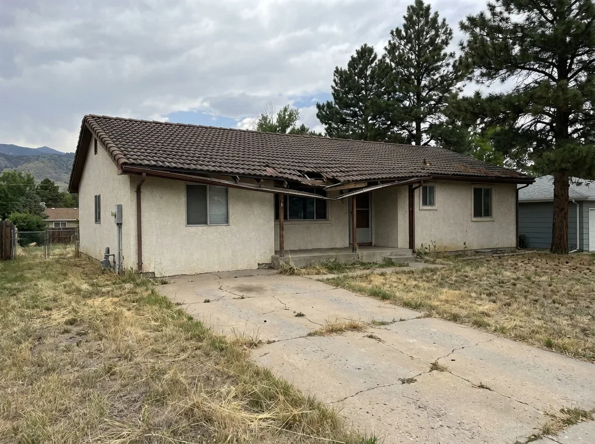 Failing tile roof revealed years of hidden water damage needing repair